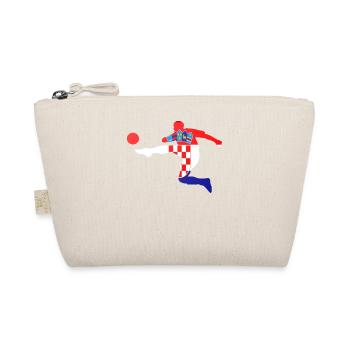 Fußball Bundesliga Sport Kroatien Flagge Spieler - Bio-Täschchen - Natur - Vorne