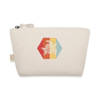 Tortue Vintage - cadeau de couleur rétro - Trousse biologique - nature - Devant