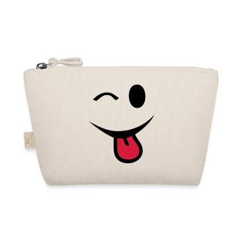 smiley clin oeil yeux langue1 - Trousse biologique - nature - Devant