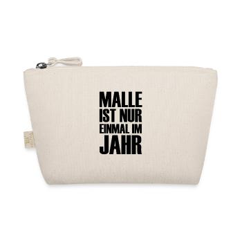 Malle ist nur einmal im Jahr Party Mallorca Bier - Bio-Täschchen - Natur - Vorne