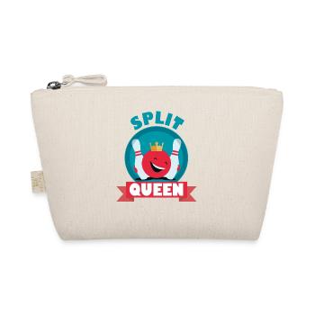 Split Queen Split Happens Bowling King T_Shirt - Organic Pouch - nature - Front