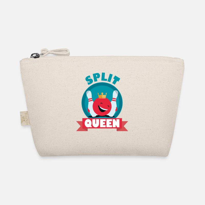Split Queen Split Happens Bowling King T_Shirt Organic Pouch