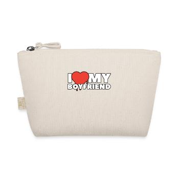 i love my boyfriend - Organic Pouch - nature - Front