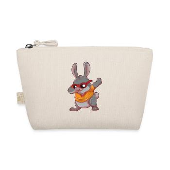 Cartoon Dabbing Osterhase Dab Hase Ostern Geschenk - Bio-Täschchen - Natur - Vorne