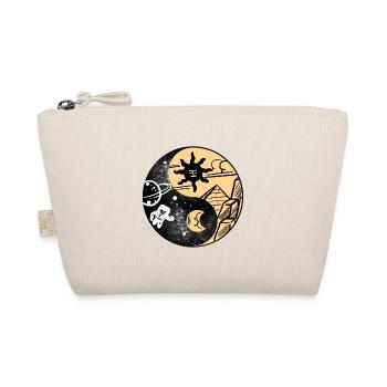 Yin Yang Space chinesisches Tai Chi Symbol Licht - Bio-Täschchen - Natur - Vorne