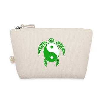 Yin Yang Schildkröte Lustiges chinesisches Tai Chi-Symbol cool - Bio-Täschchen - Natur - Vorne