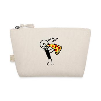 Pizza cutter eats pizza - Organic Pouch - nature - Front