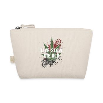live slow - die old - Bio-Täschchen - Natur - Vorne