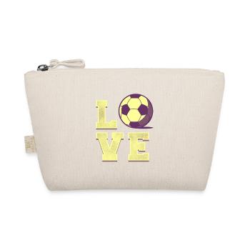 I love Soccer Gift - Bio-Täschchen - Natur - Vorne
