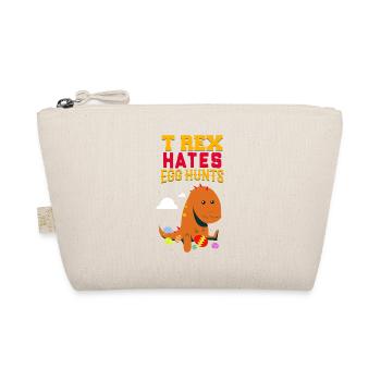 Funny Dinosaur Hates Easter Eggs Gift - Bio-Täschchen - Natur - Vorne