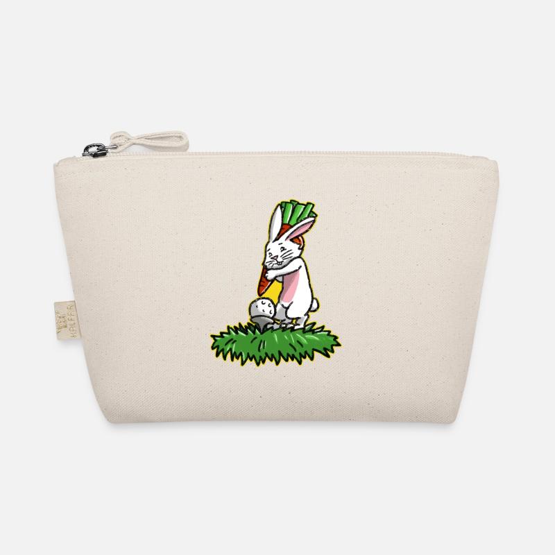 I love golf golfer easter bunny gift easter Organic Pouch
