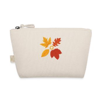 Herbst Autumn Blätter Leaves Geschenk - Bio-Täschchen - Natur - Vorne