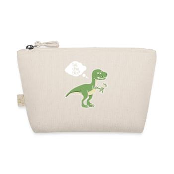 Ist das Bio? Dino - Vegan - Dinosaurier - Bio-Täschchen - Natur - Vorne