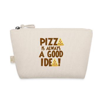 Pizza is always a good idea - Bio-Täschchen - Natur - Vorne