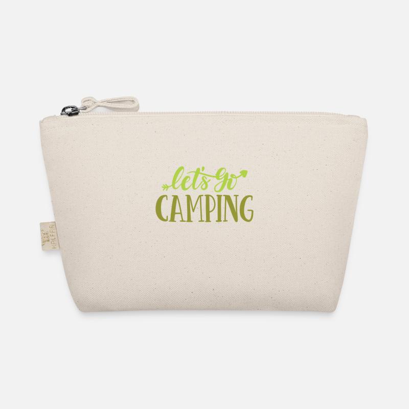 Lets go camping - Camping Shirt Bio-Täschchen