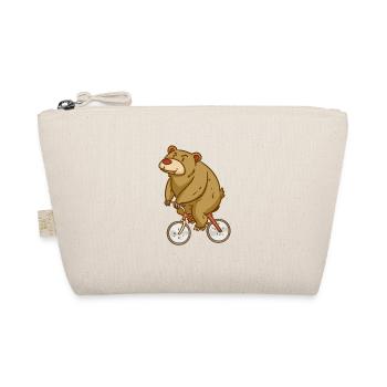Bear - Biking - Sports - Gift - Organic Pouch - nature - Front