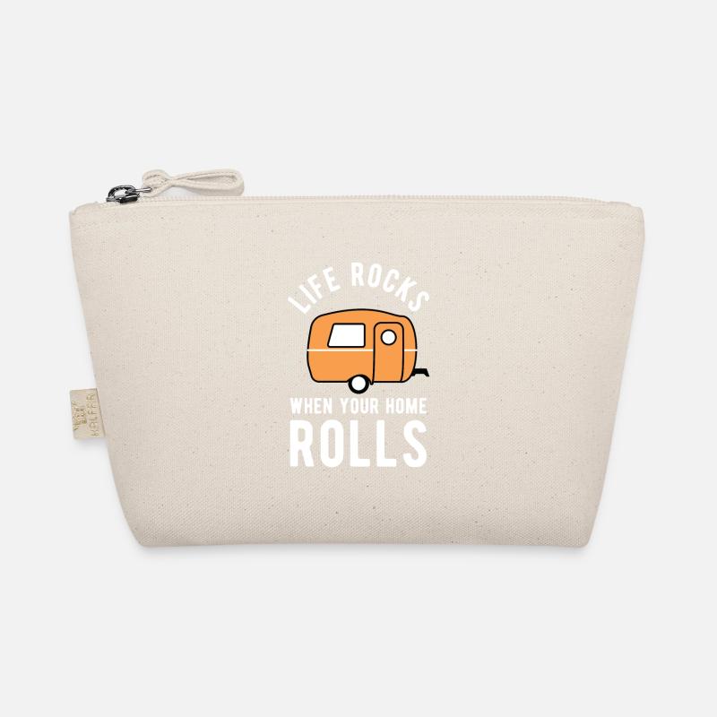 Camping T-shirt caravan gift camping friends Organic Pouch
