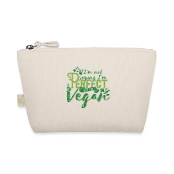 Vegetarier Herz Tier Hunger Geschenk Vegan Fleisch - Bio-Täschchen - Natur - Vorne
