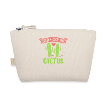 Cacti + Cact-You shirt with Cactus - Organic Pouch - nature - Front