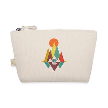 Geometric Mountains - Bear Gift - Organic Pouch - nature - Front