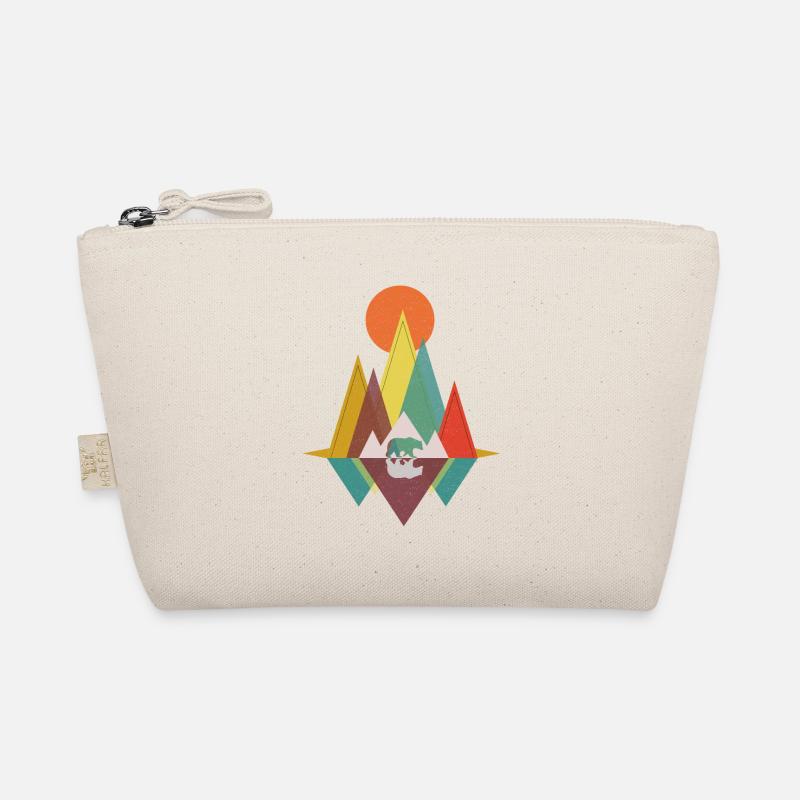 Geometric Mountains - Bear Gift Organic Pouch