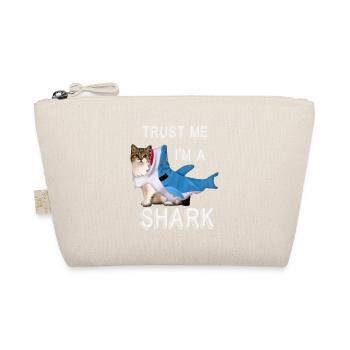Trust Me I'm A Shark Funny Cat In Costume Graphic - Organic Pouch - nature - Front