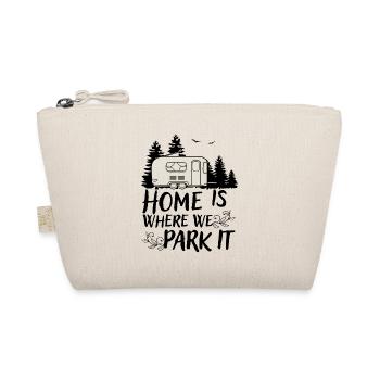 Camper camping camping gift caravan saying - Organic Pouch - nature - Front