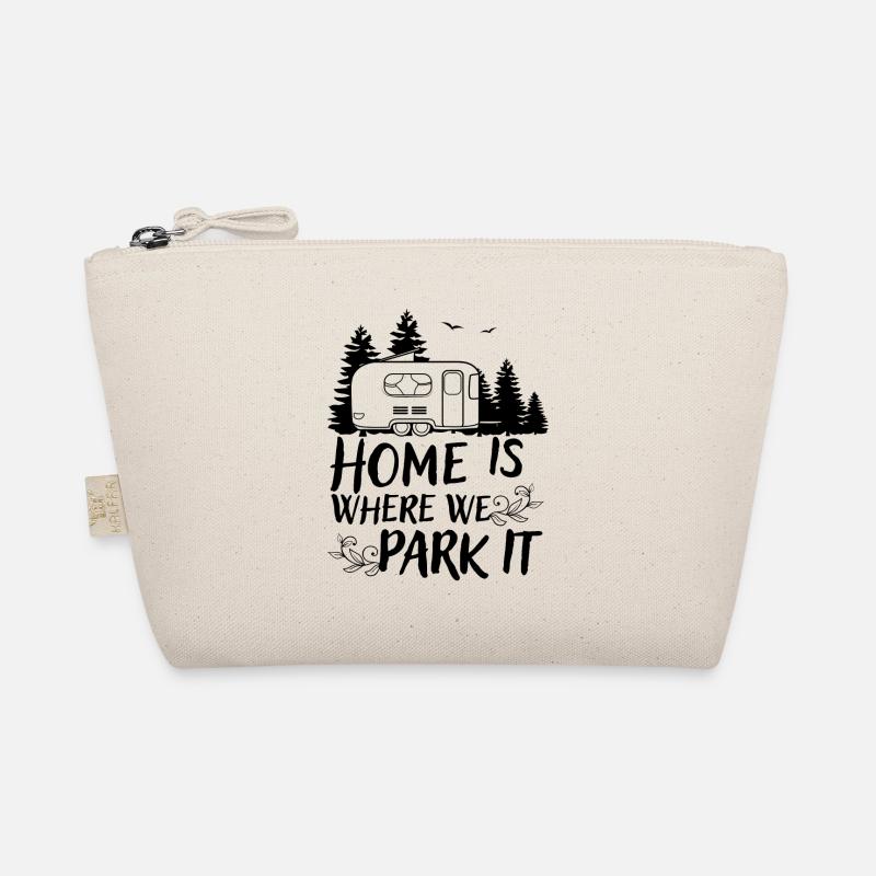 Camper Camping Campen Geschenk Wohnwagen Spruch - Bio-Täschchen - Natur