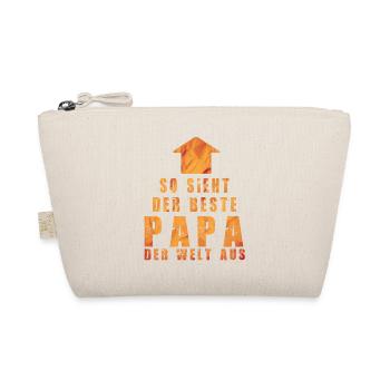 so sieht der beste papa der welt aus papa vater - Bio-Täschchen - Natur - Vorne