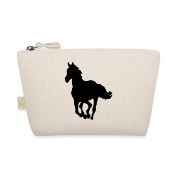 horse horse silhouette shadow shadow8 - Organic Pouch - nature - Front