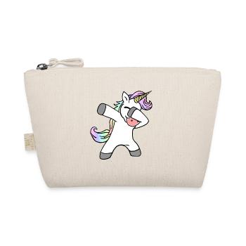 Dab Dance Dabbing Unicorn Tanzendes Einhorn - Bio-Täschchen - Natur - Vorne