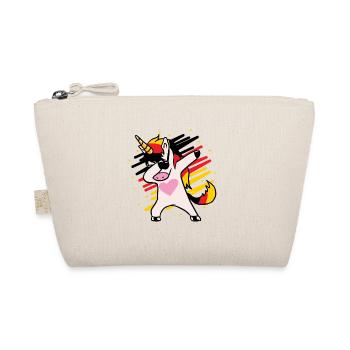 Deutschland Fußball Einhorn Dab WM Geschenk - Bio-Täschchen - Natur - Vorne