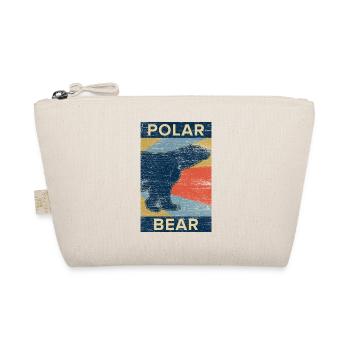 Polar bear bears polar bear gift vintage animal - Organic Pouch - nature - Front