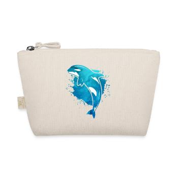 Wal Orca Freiheit Fisch Tier Geschenk vintage - Bio-Täschchen - Natur - Vorne