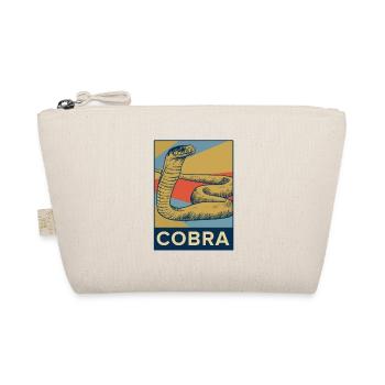 Kobra Schlange vintage bunt Natur Zunge Geschenk - Bio-Täschchen - Natur - Vorne