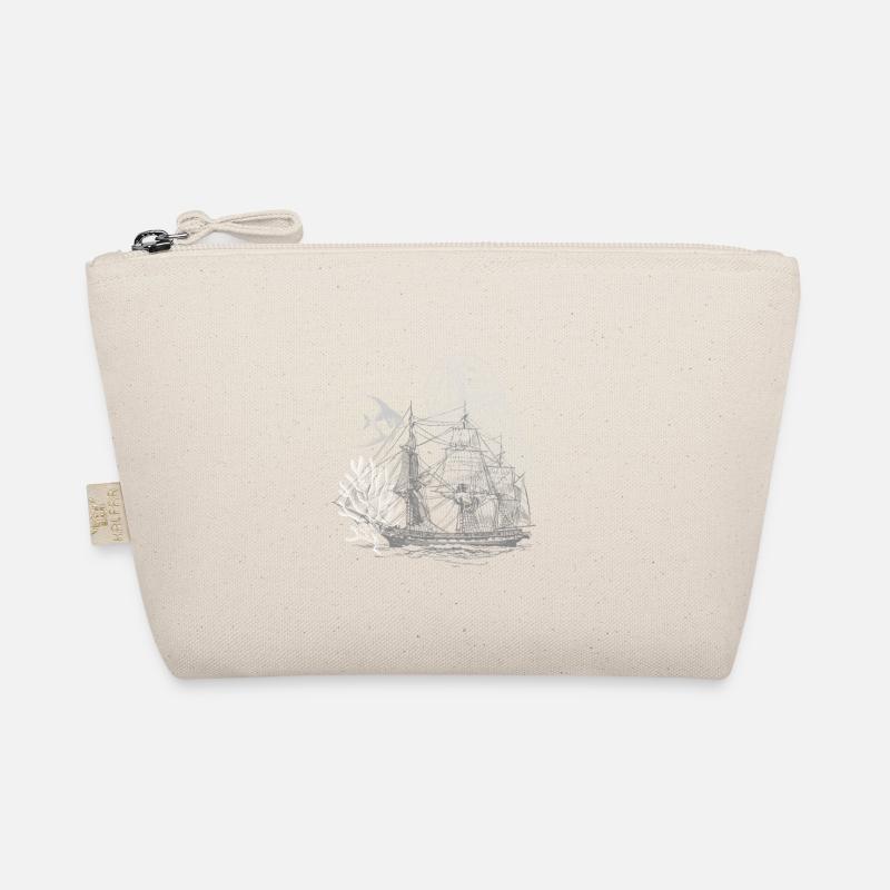 Vintage Steampunk Nautical Design Jellyfish Organic Pouch