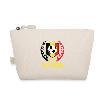 Belgium Football - Fan Flag World Cup - Organic Pouch - nature - Front
