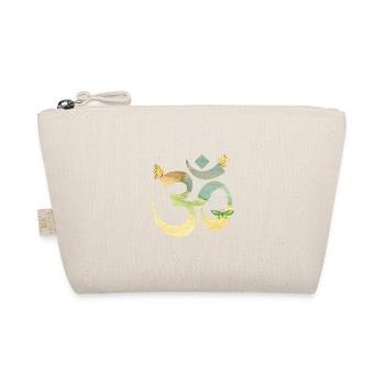 Om watercolor in pastel with butterflies - Organic Pouch - nature - Front