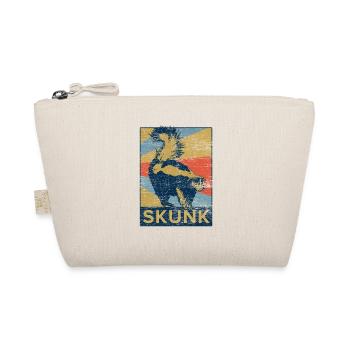 Stinktier stinken Tier Geschenk vintage Wald Natur - Bio-Täschchen - Natur - Vorne