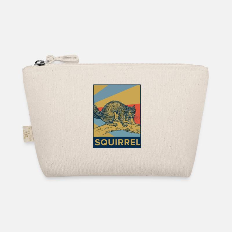 Squirrel rodent nuts animal gift Organic Pouch