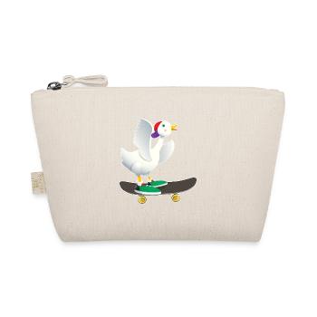 Skater duck - Organic Pouch - nature - Front