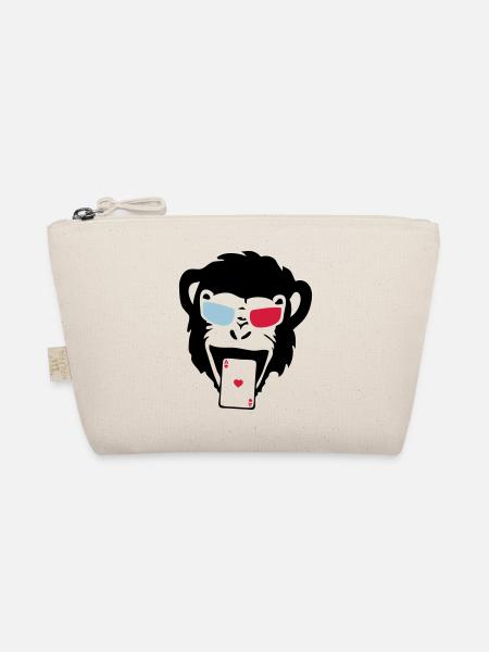 singe gorille poker carte as - Trousse biologique - nature - Devant