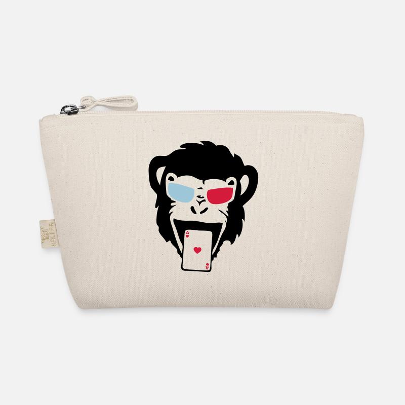 Affe Gorilla Affe tete5 poker2 Bio-Täschchen