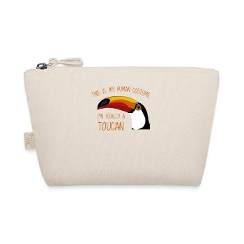 Lustiges süßes Toucan Kostüm Geschenk Überraschung - Bio-Täschchen - Natur - Vorne