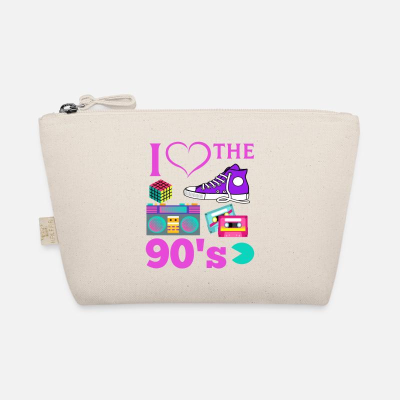 i LOVE THE 90 S - Bio-Täschchen - Natur