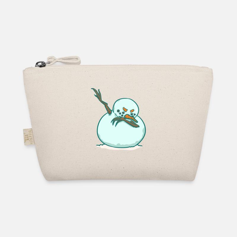 DAB snowman - winter - dancing Organic Pouch