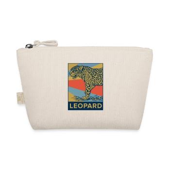Leoparden machen mich glücklich Tier Geschenkidee - Bio-Täschchen - Natur - Vorne