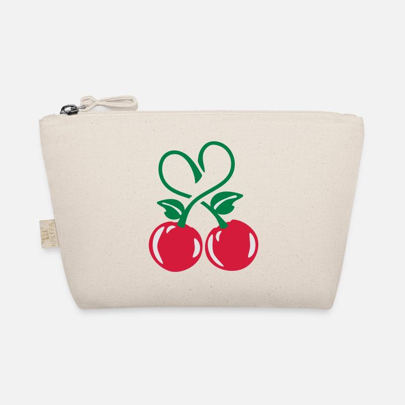 cherry heart - Organic Pouch - nature