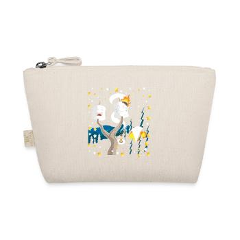 Happy Camper Marshmallow Campfire Gift Shirt - Organic Pouch - nature - Front