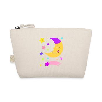 Moon, stars and shooting star - Organic Pouch - nature - Front